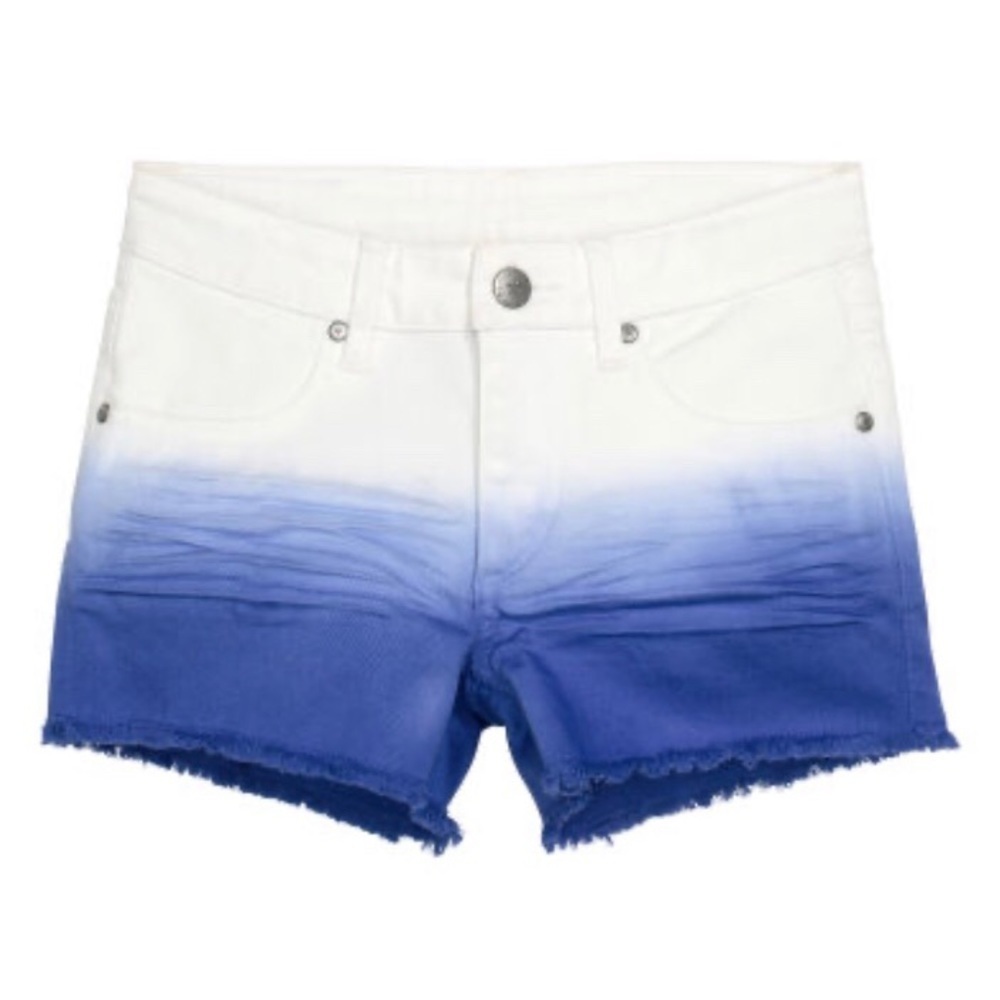 ✨3/$30✨ H&M Blue & White Dip-Dye Denim Shorts | 4